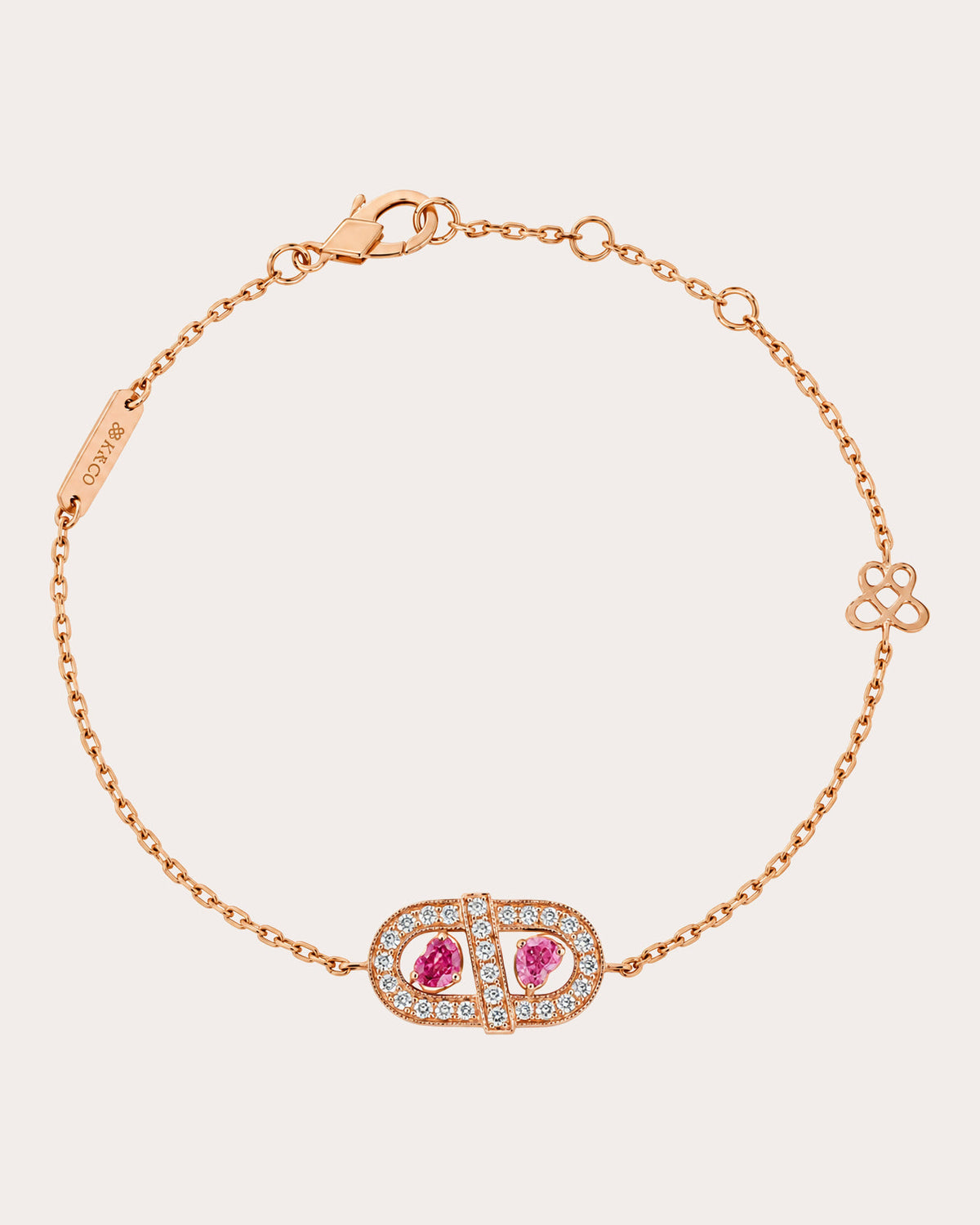 Ruby Heart Vitamin Pink Mini Bracelet
