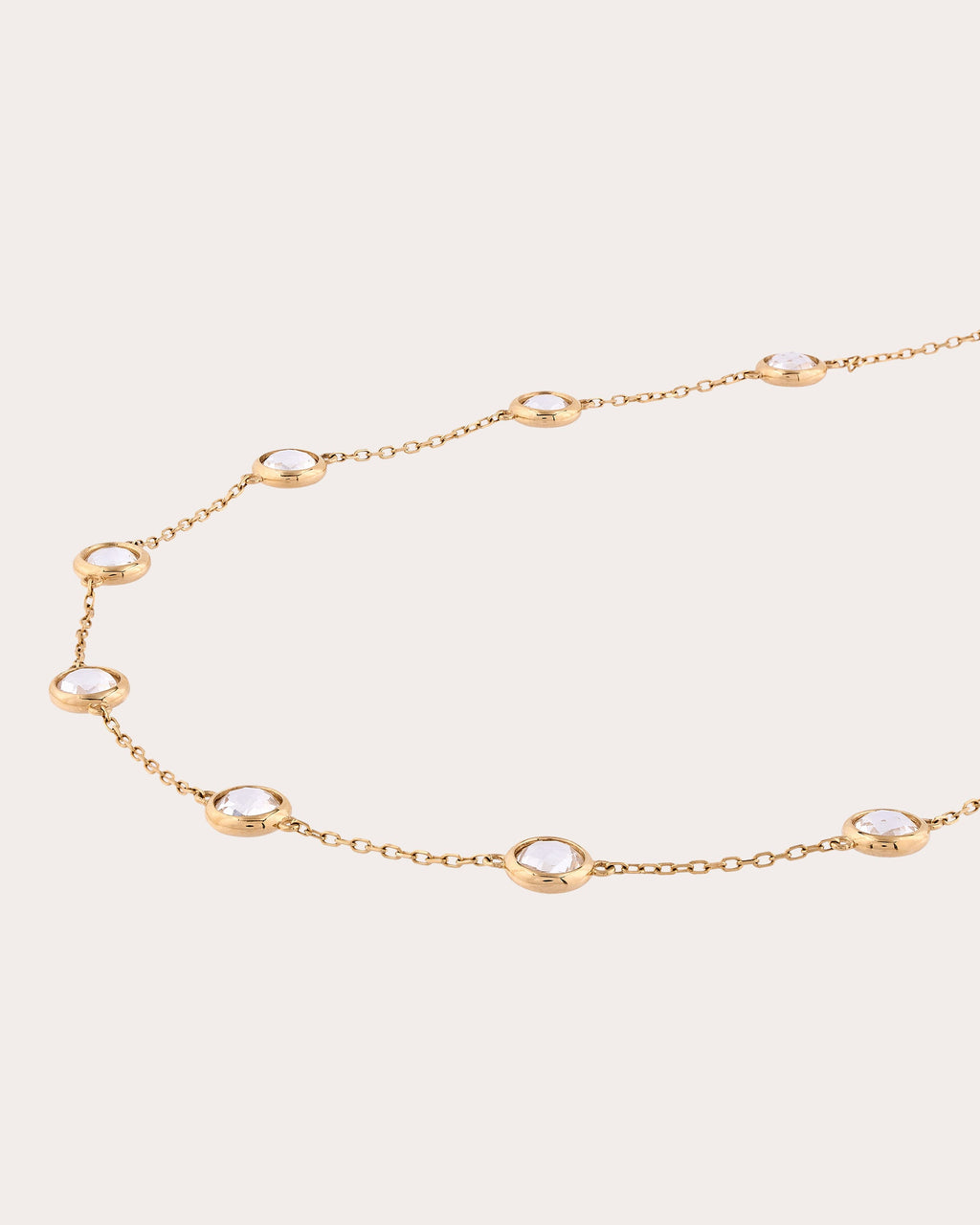 Crystal Quartz Vega Station Necklace