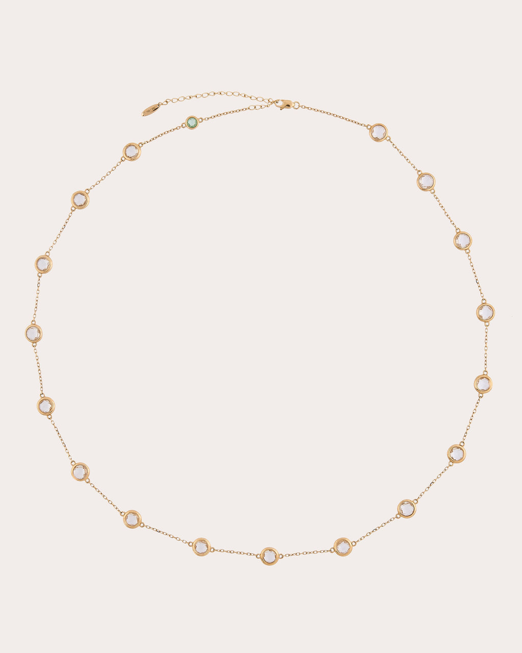 Crystal Quartz Vega Station Necklace