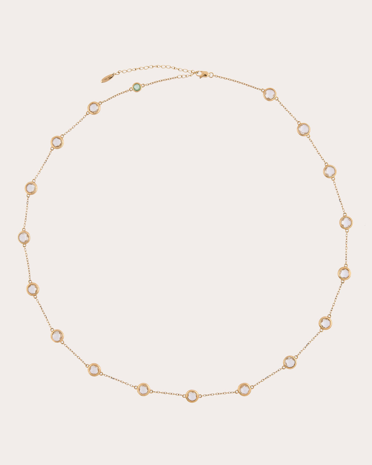 Crystal Quartz Vega Station Necklace