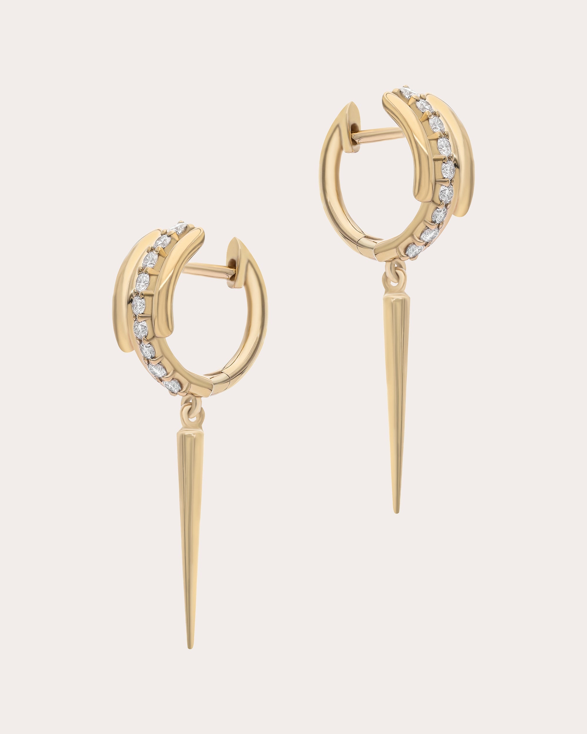 Diamond & 14k Gold Ethereal Venetian Drop Earrings