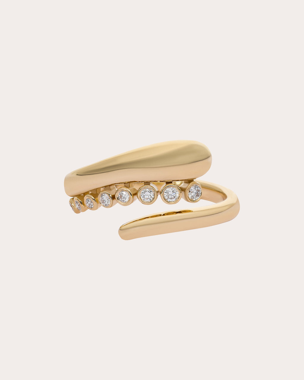 Diamond & 14k Gold Ethereal Venetian Ring