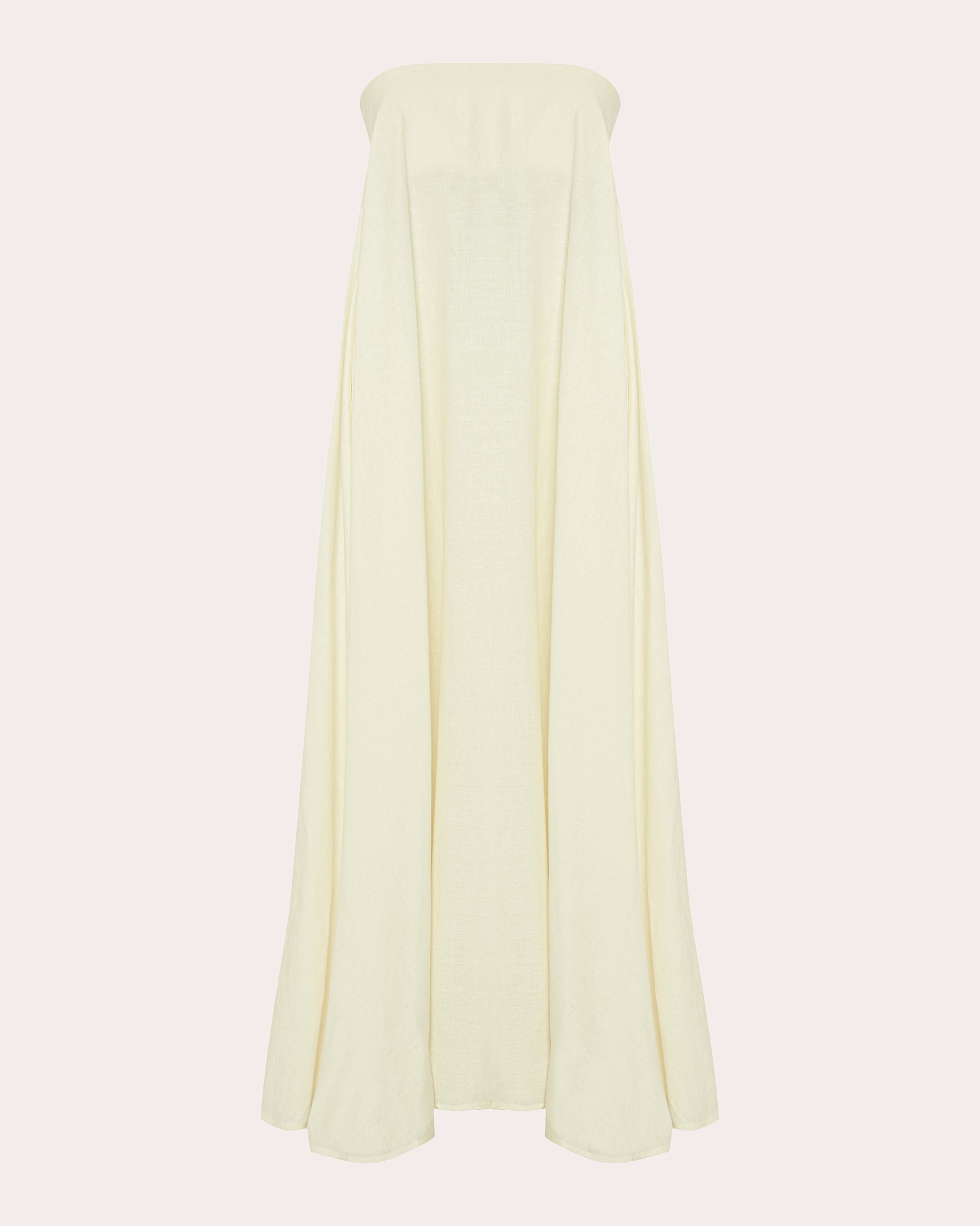 Venice Strapless Linen Maxi Dress