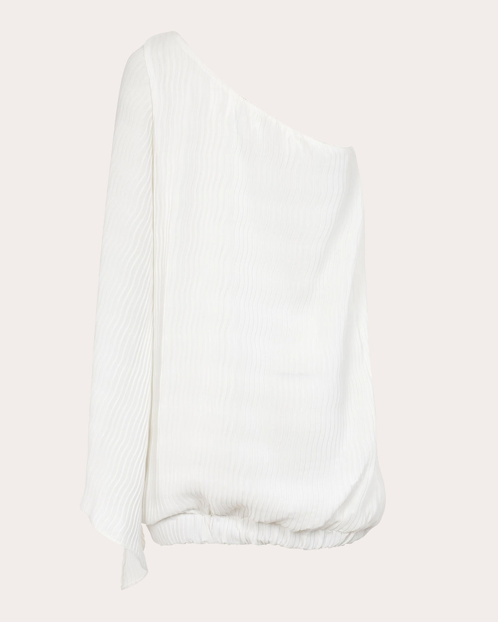 Vera Pleated Blouson Asymmetric Mini Dress
