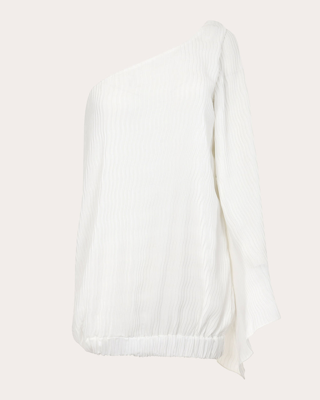 Vera Pleated Blouson Asymmetric Mini Dress