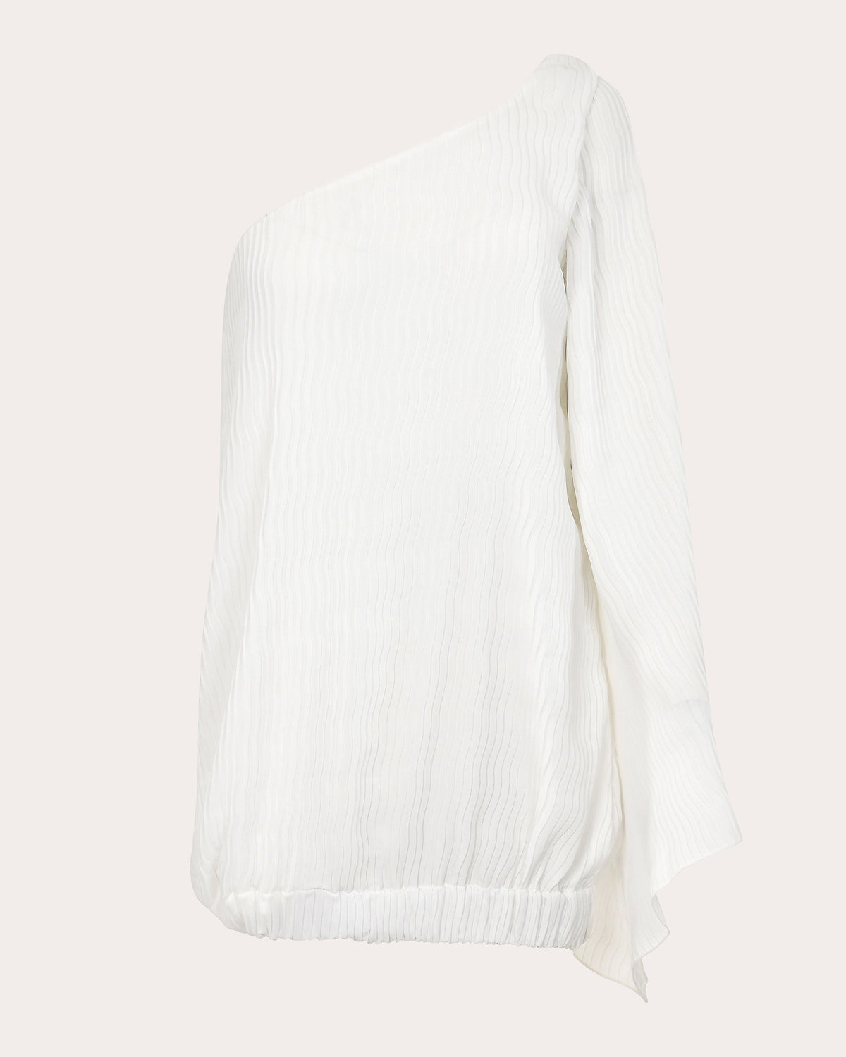Vera Pleated Blouson Asymmetric Mini Dress