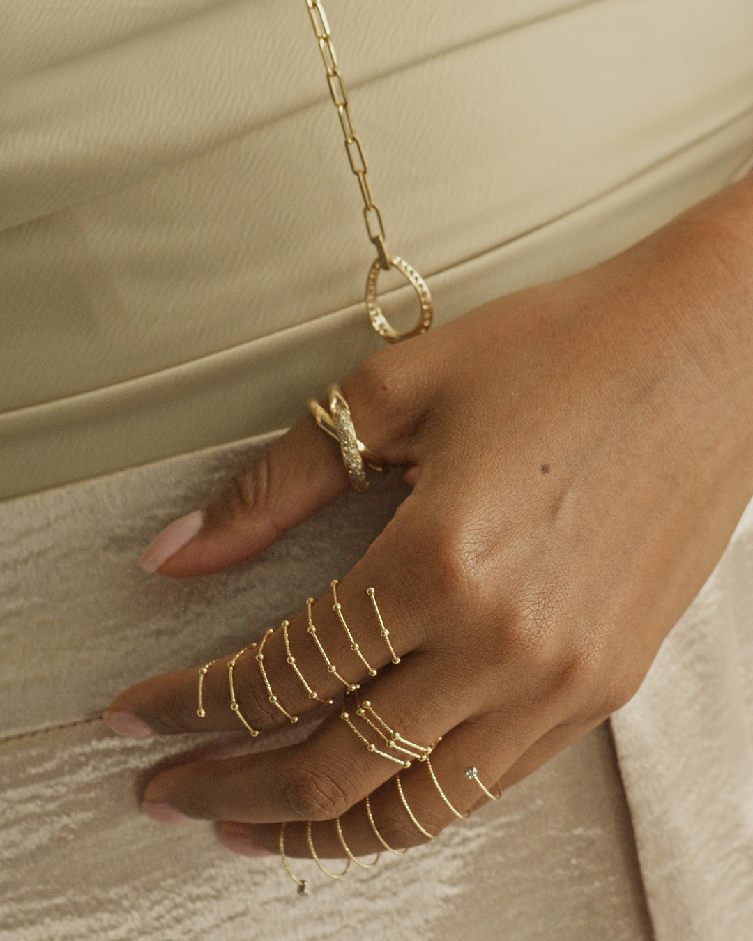 18k Gold Planeti Wire Spiral Ring