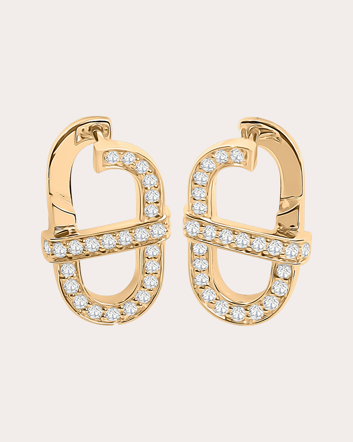 Diamond Vitamin Pink Mini Rock Stud Earrings