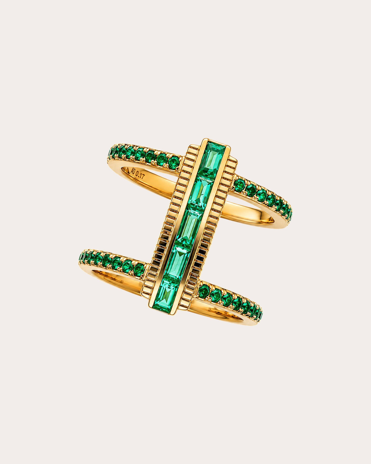 Emerald Vitamin Pink Elements Ring
