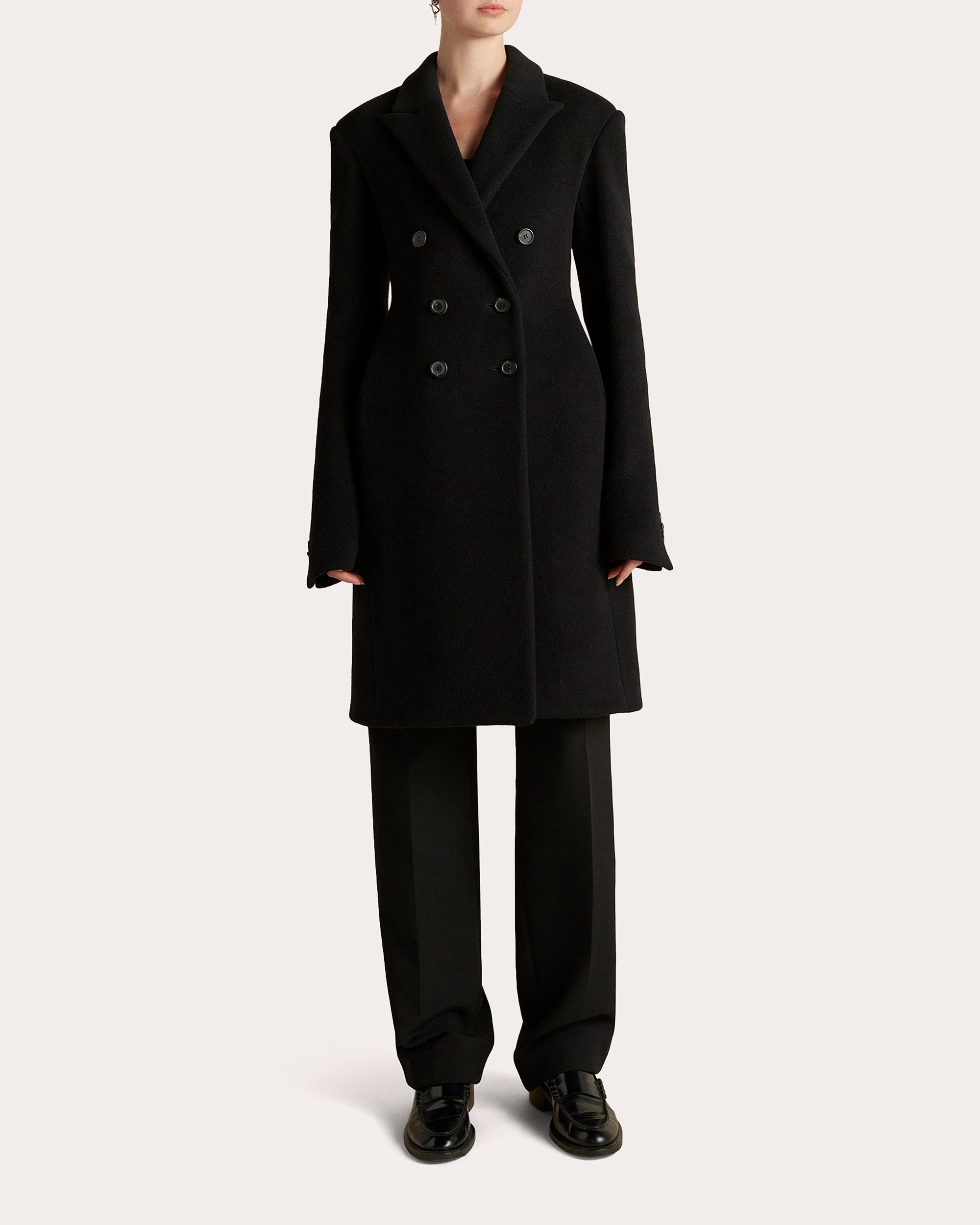 Wool Basque Overcoat