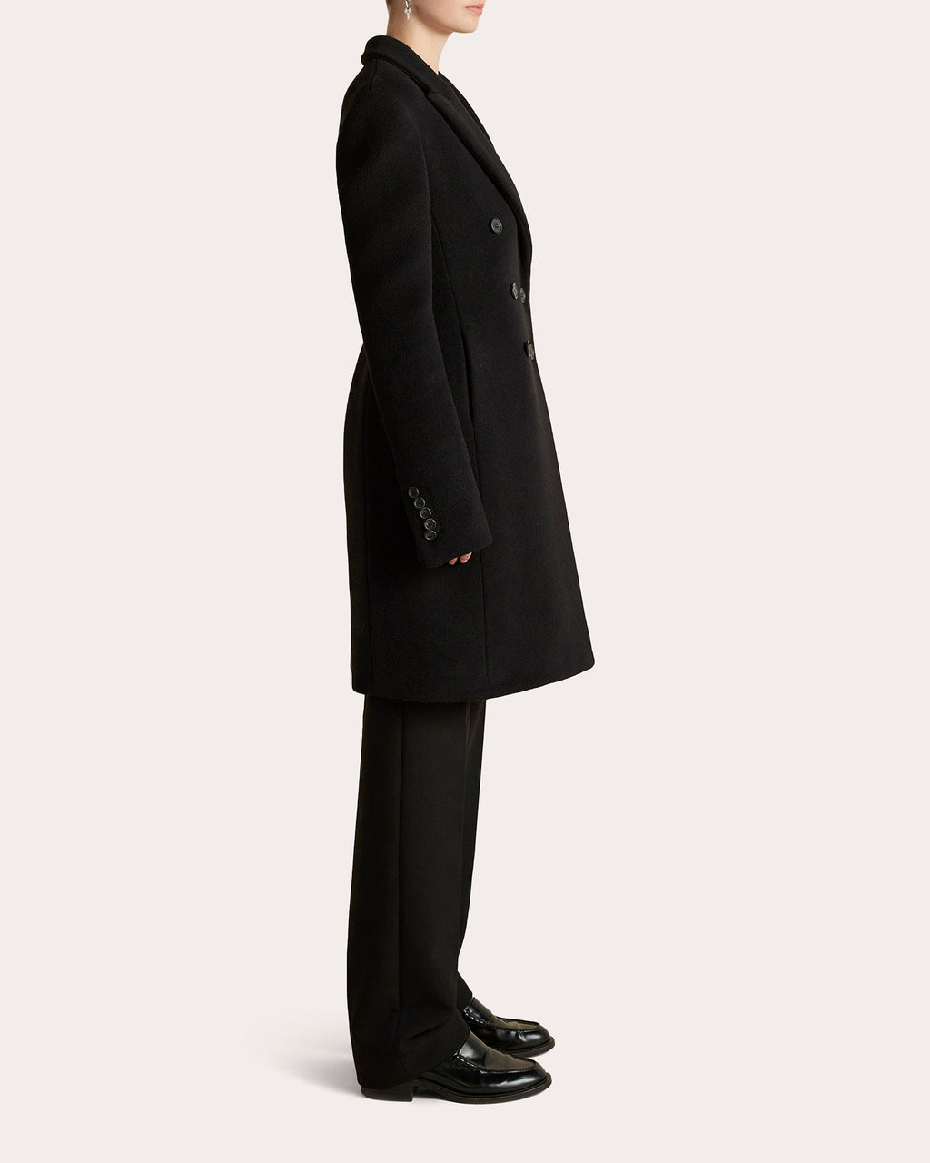 Wool Basque Overcoat