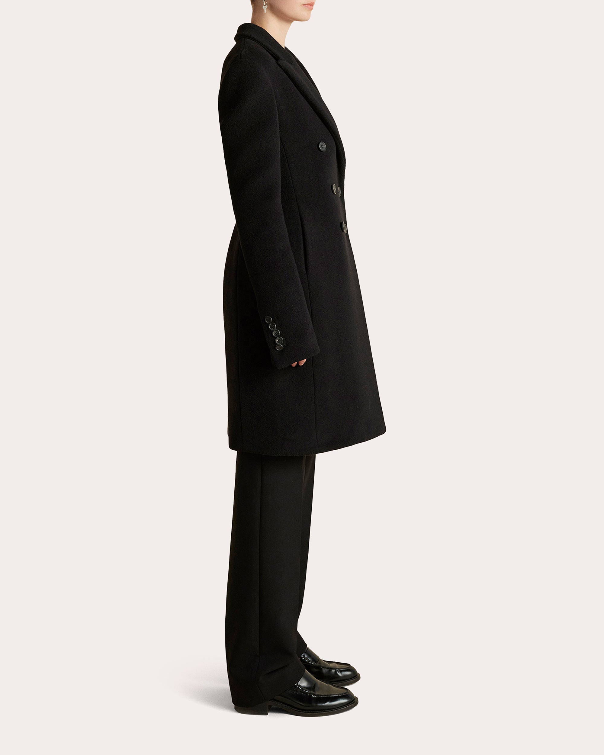 Wool Basque Overcoat