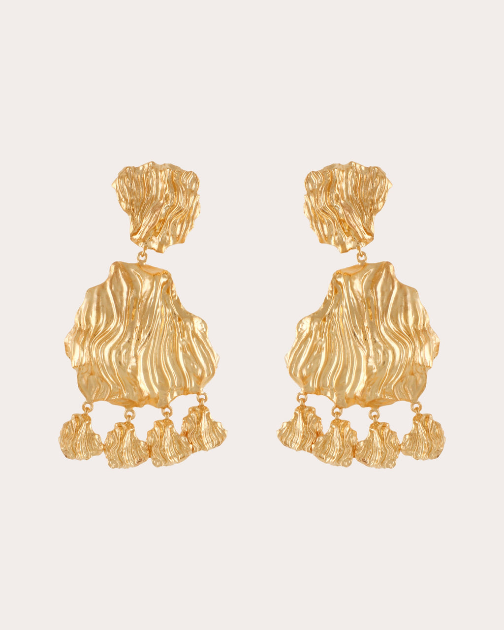 Statement Petals Drop Earrings