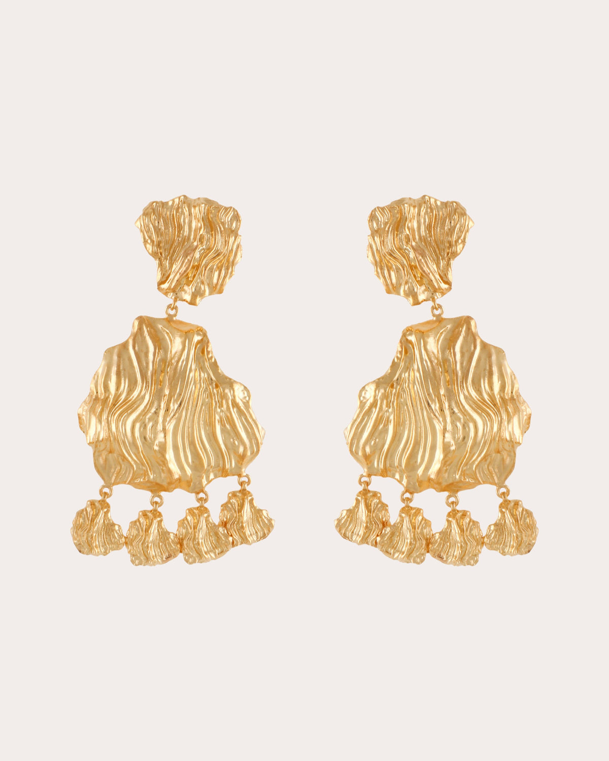 Statement Petals Drop Earrings
