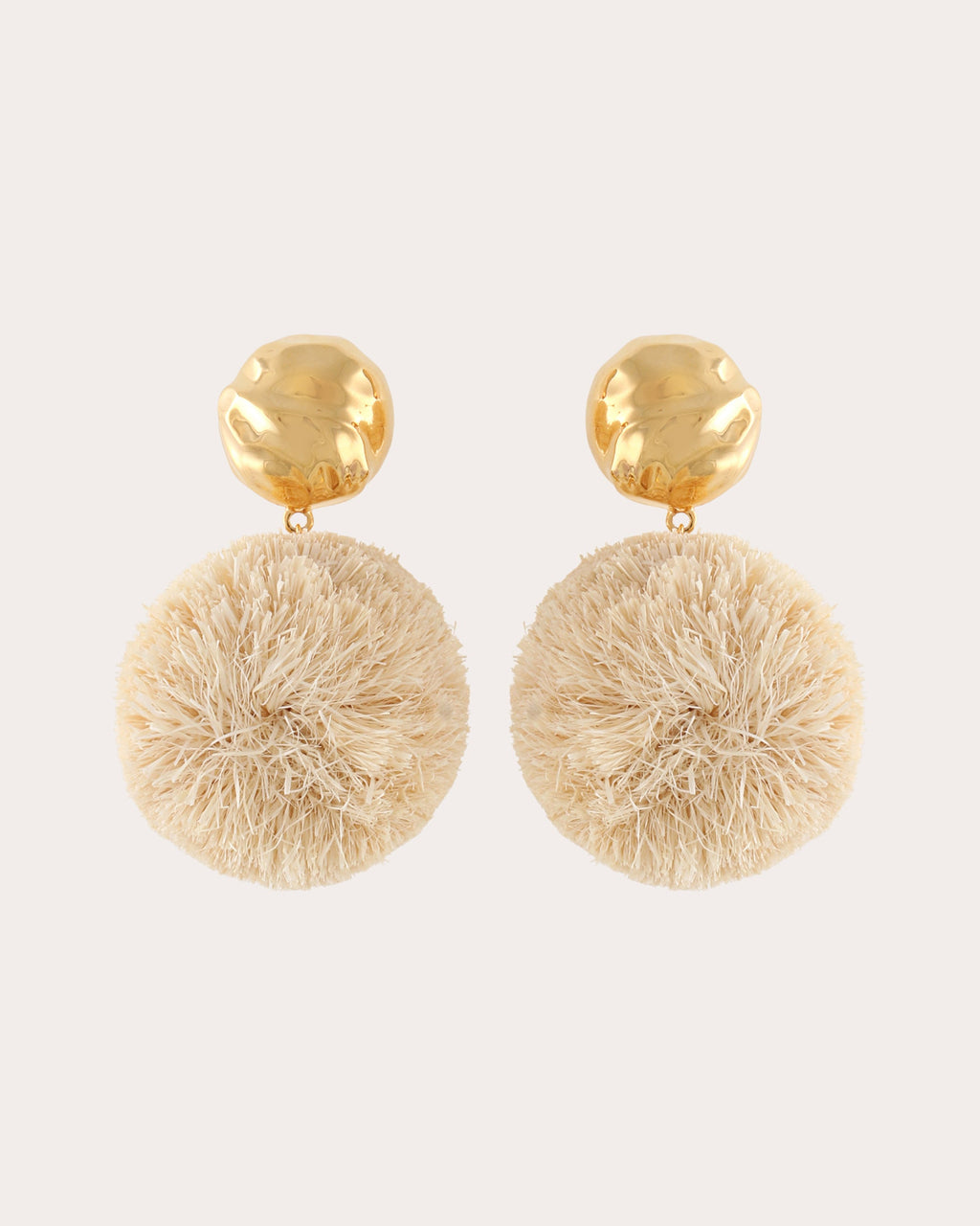 Medium Raffia Orbs Drop Earrings