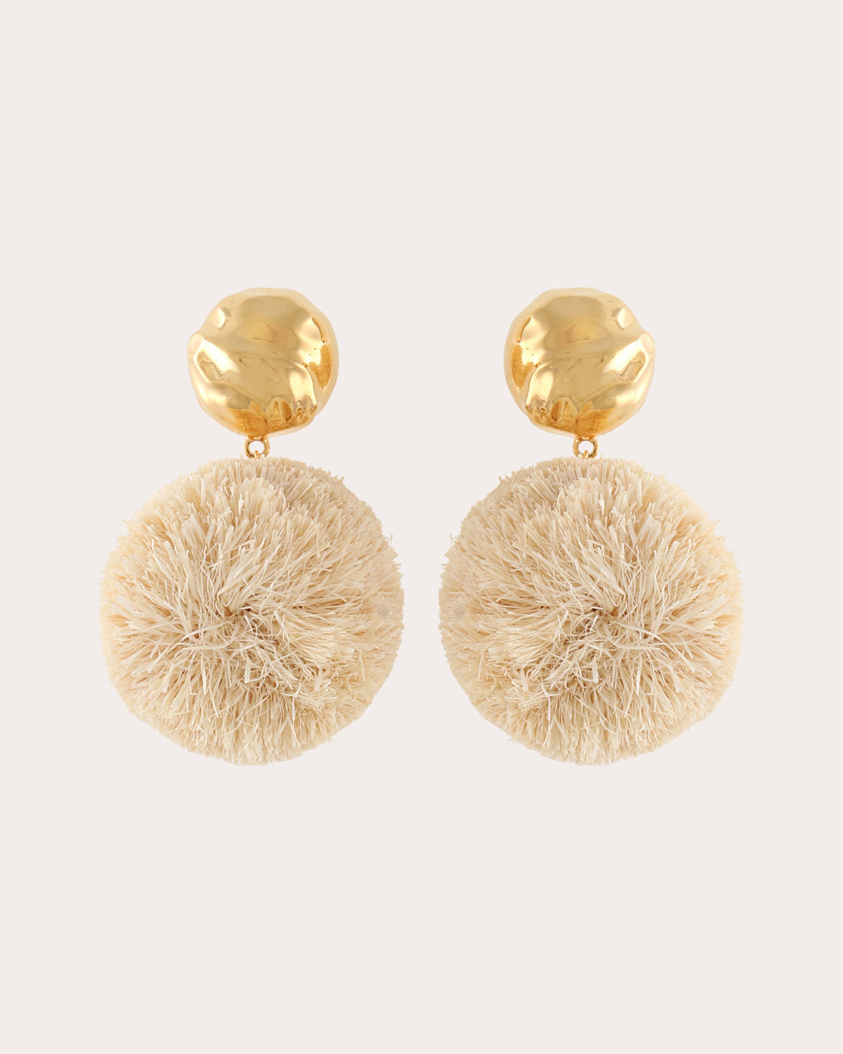 Medium Raffia Orbs Drop Earrings