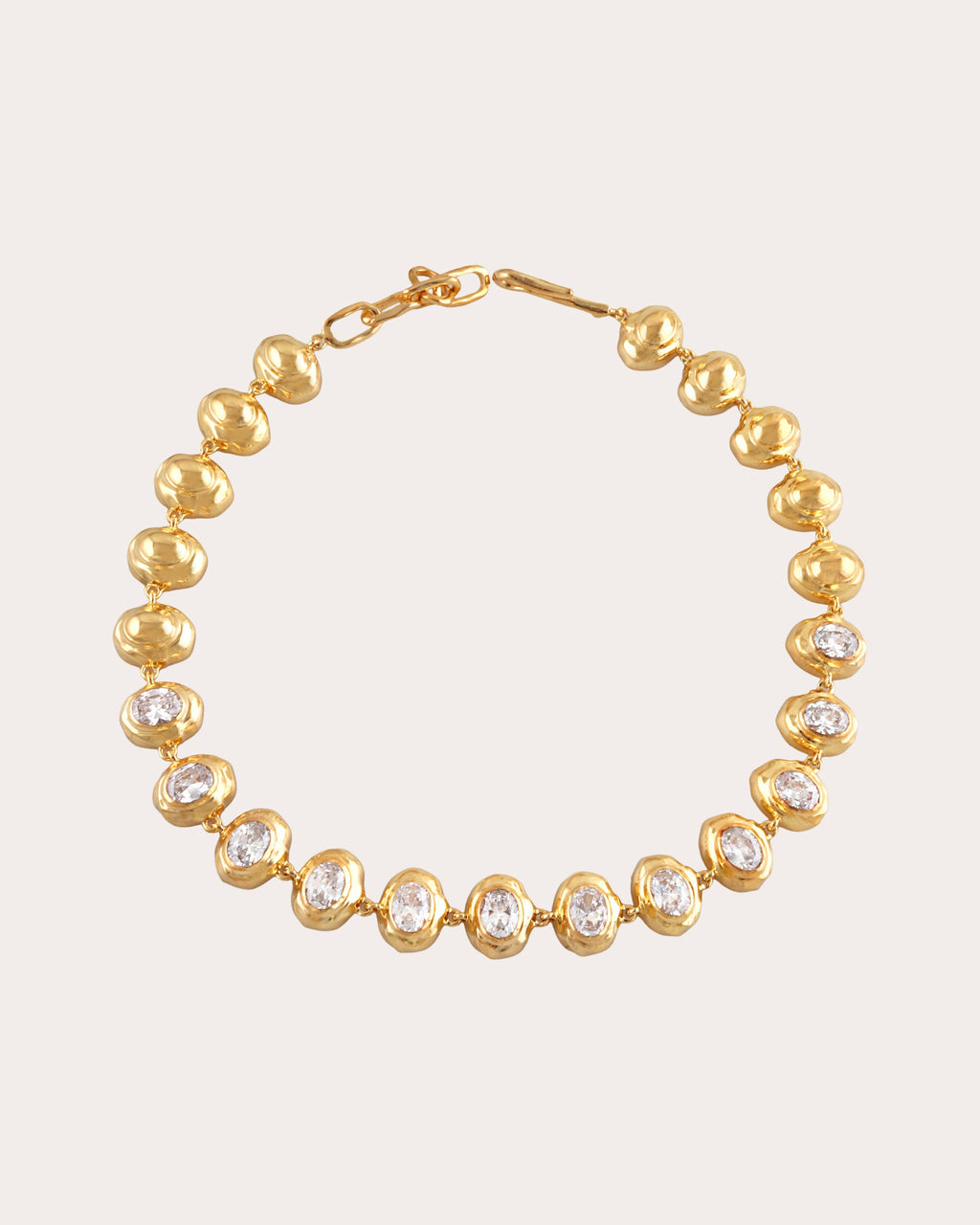 Cubic Zirconia Multi Oval Necklace