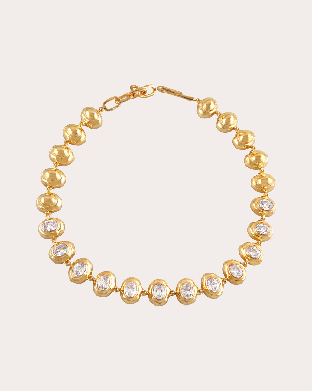 Cubic Zirconia Multi Oval Necklace