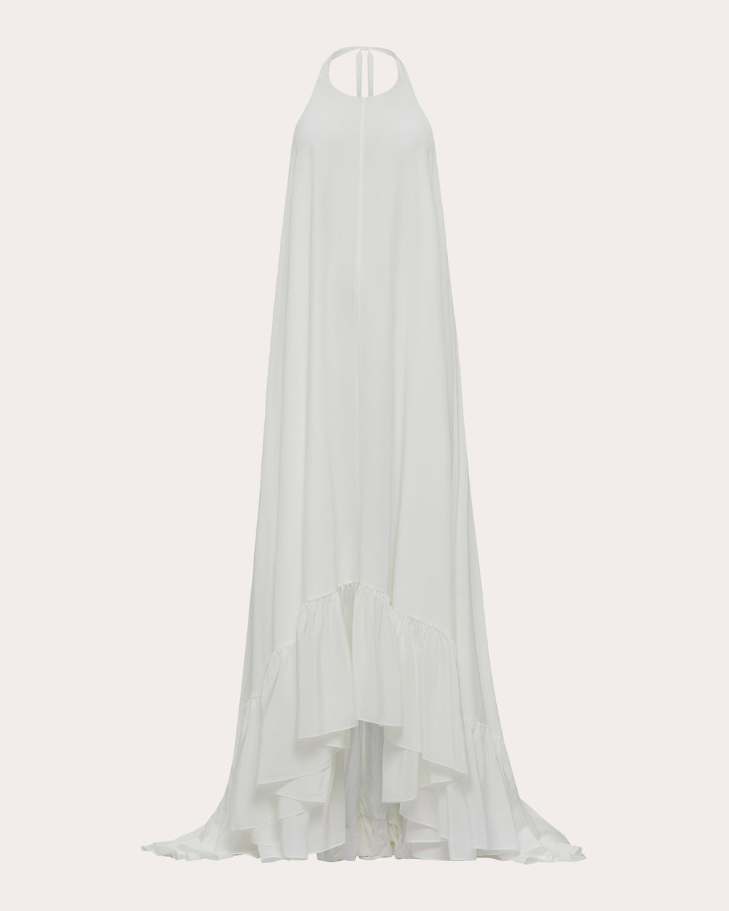 Sadie Silk Crepe Halter Gown