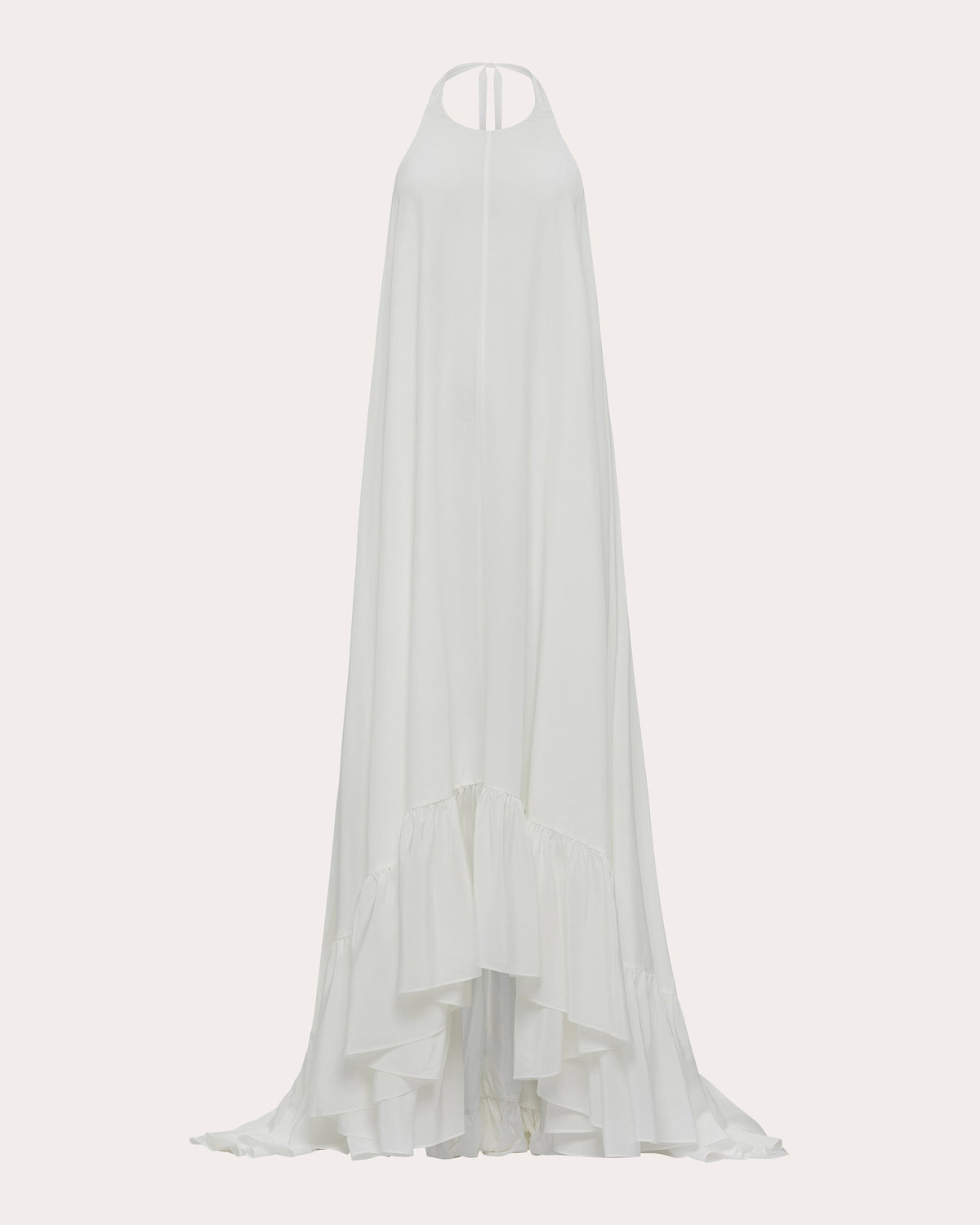 Sadie Silk Crepe Halter Gown