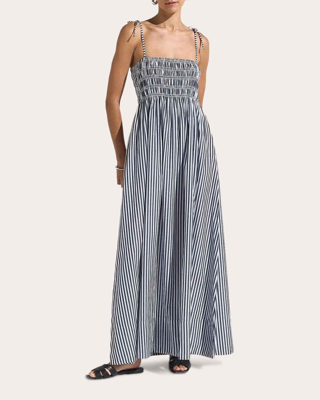 Willow Smocked Cotton Empire Maxi Dress