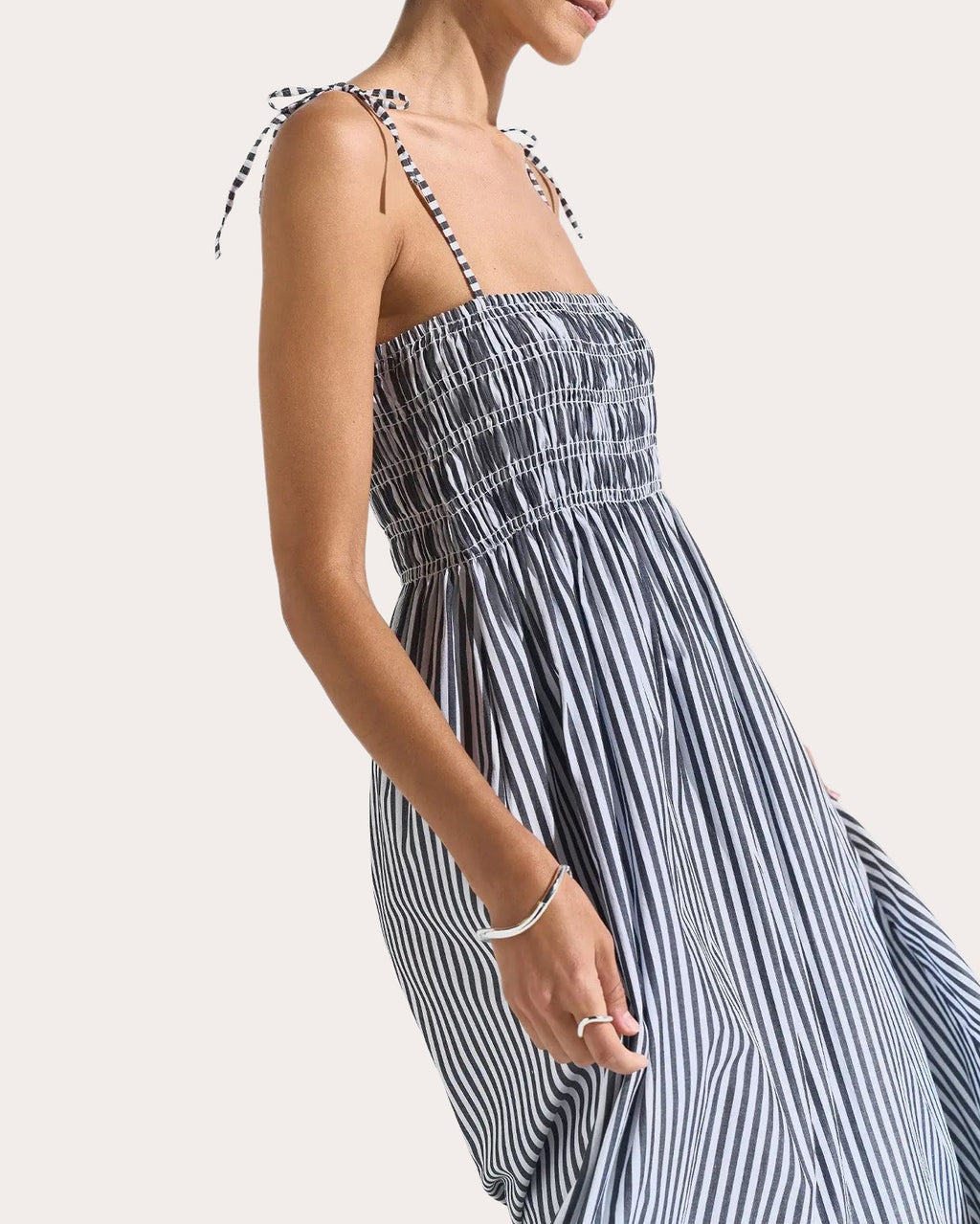 Willow Smocked Cotton Empire Maxi Dress