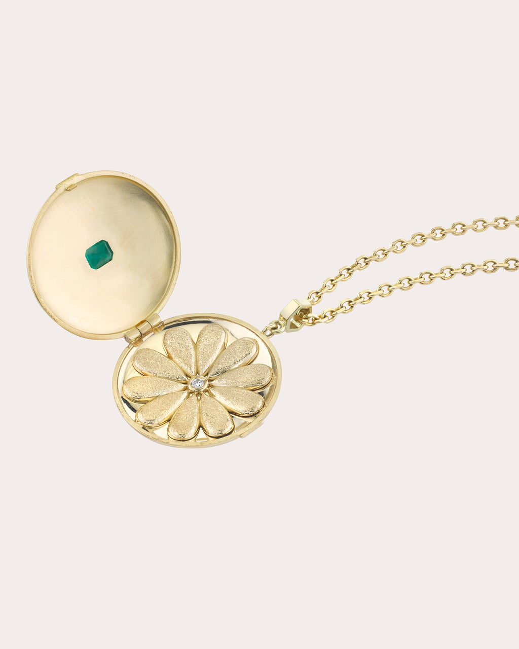 Emerald & Diamond Wonder Locket Necklace