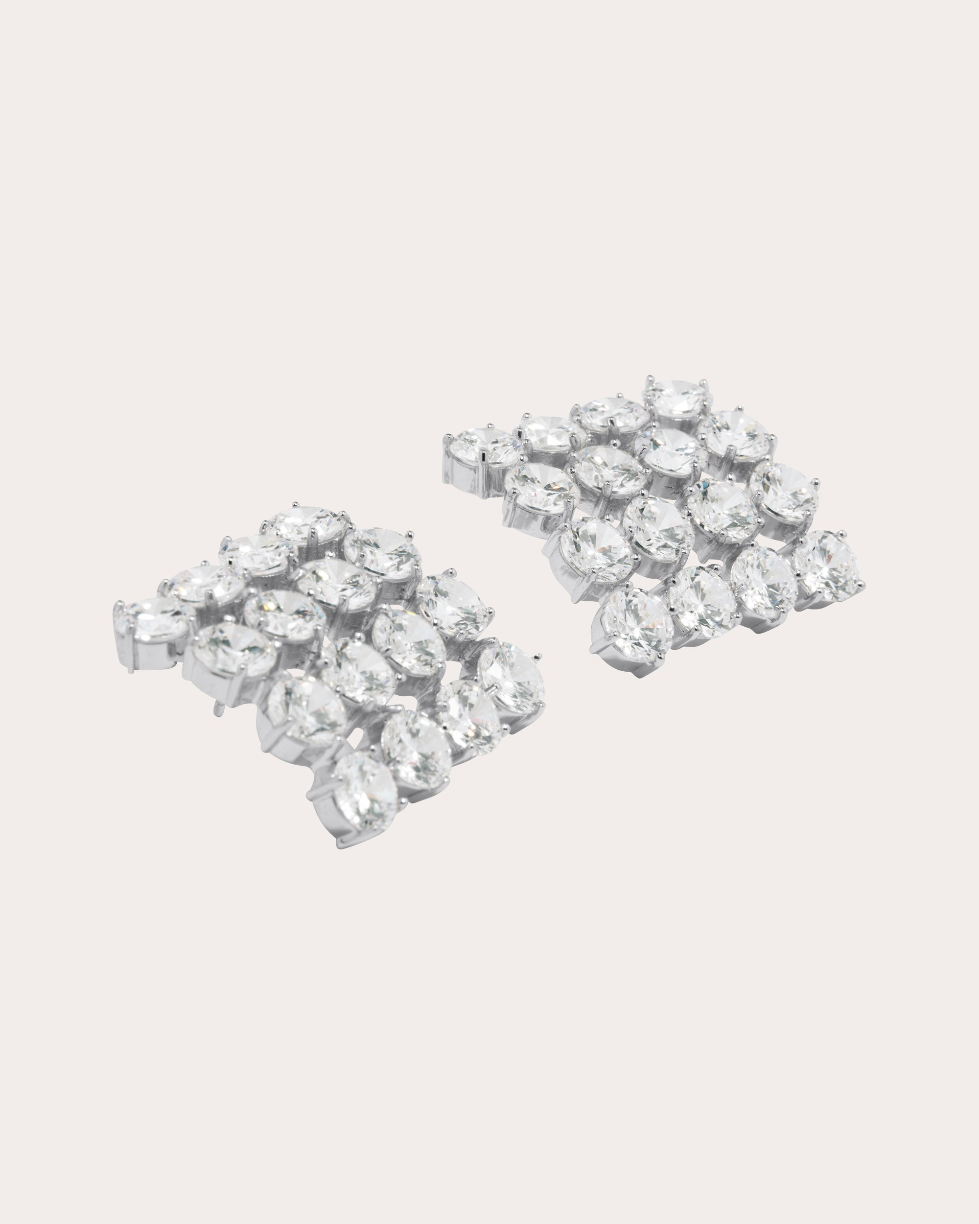 Cubic Zirconia Juggernaut Stud Earrings