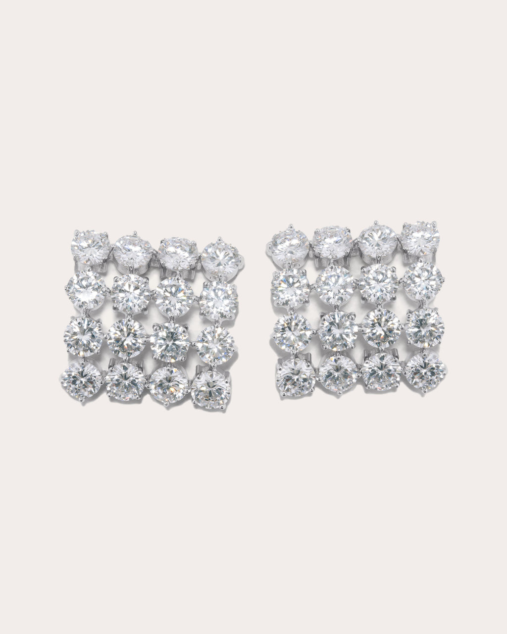 Cubic Zirconia Juggernaut Stud Earrings