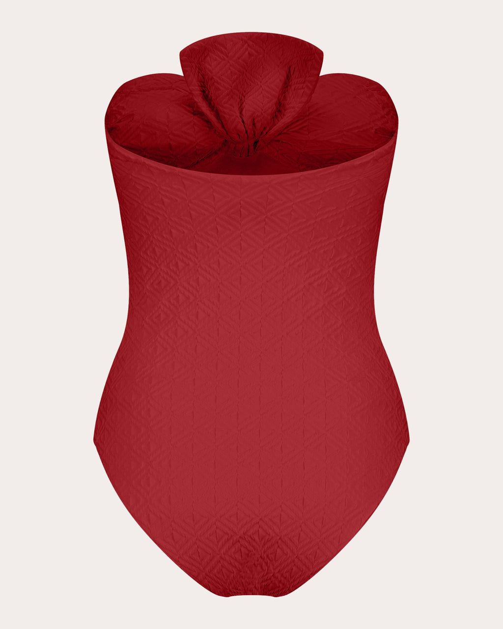 Raquel Jacquard Bow Bandeau Swimsuit