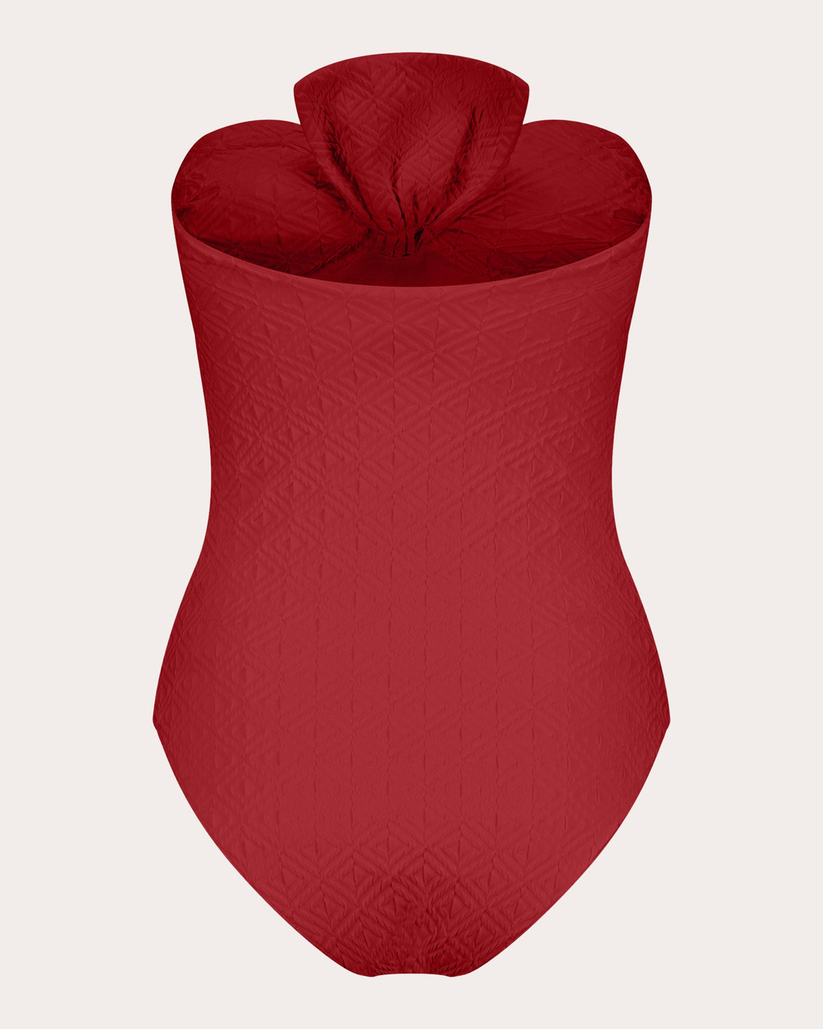 Raquel Jacquard Bow Bandeau Swimsuit