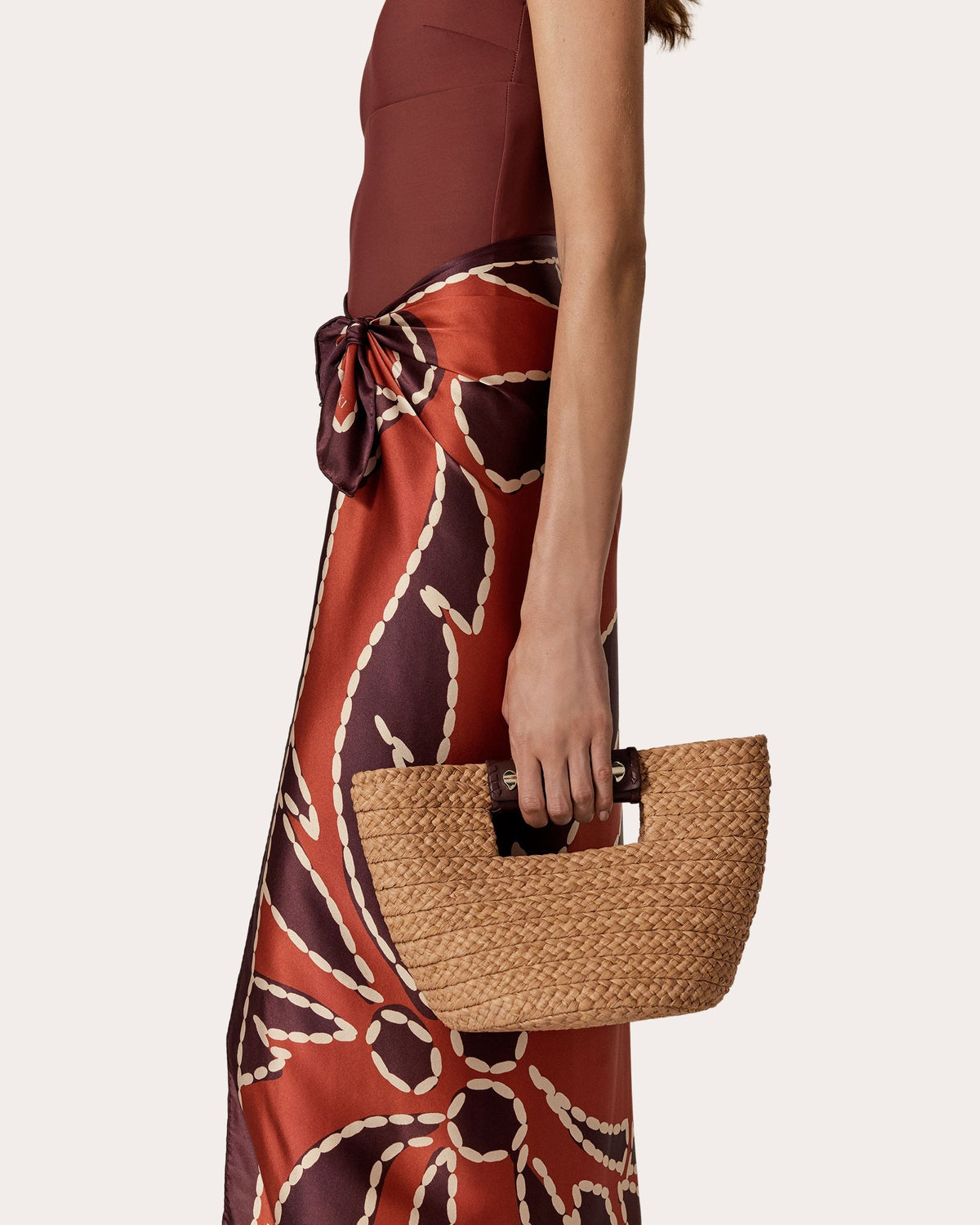 Remi Braided Raffia Mini Tote