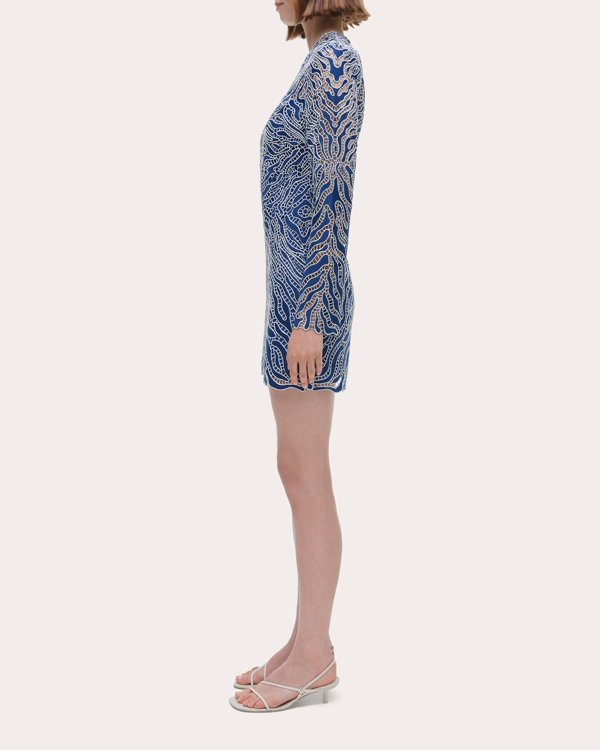 Charis Guipure Lace Mini Dress