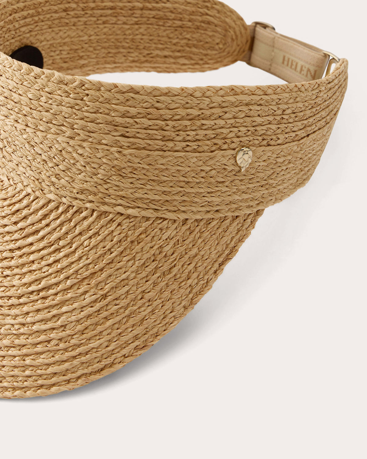 Kenna Braided Raffia Visor