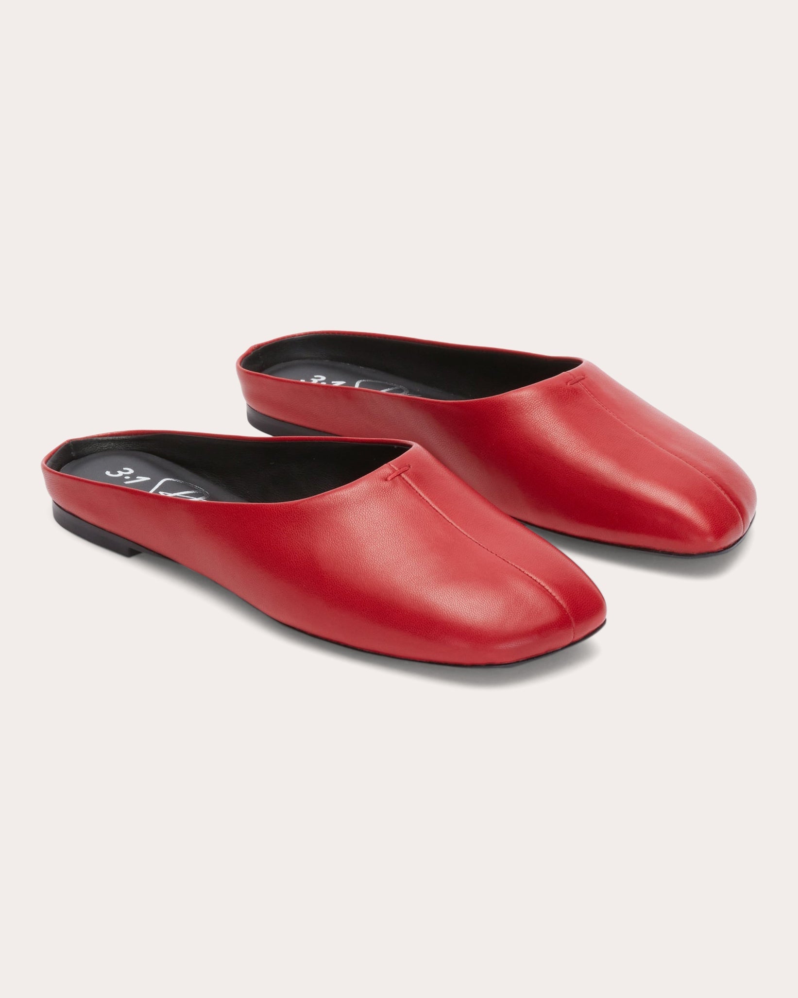 ID Leather Flat Mule
