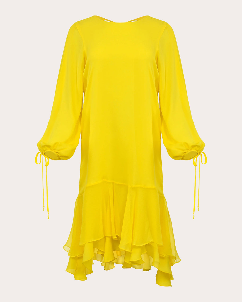 Mika Tiered Silk Mini Dress