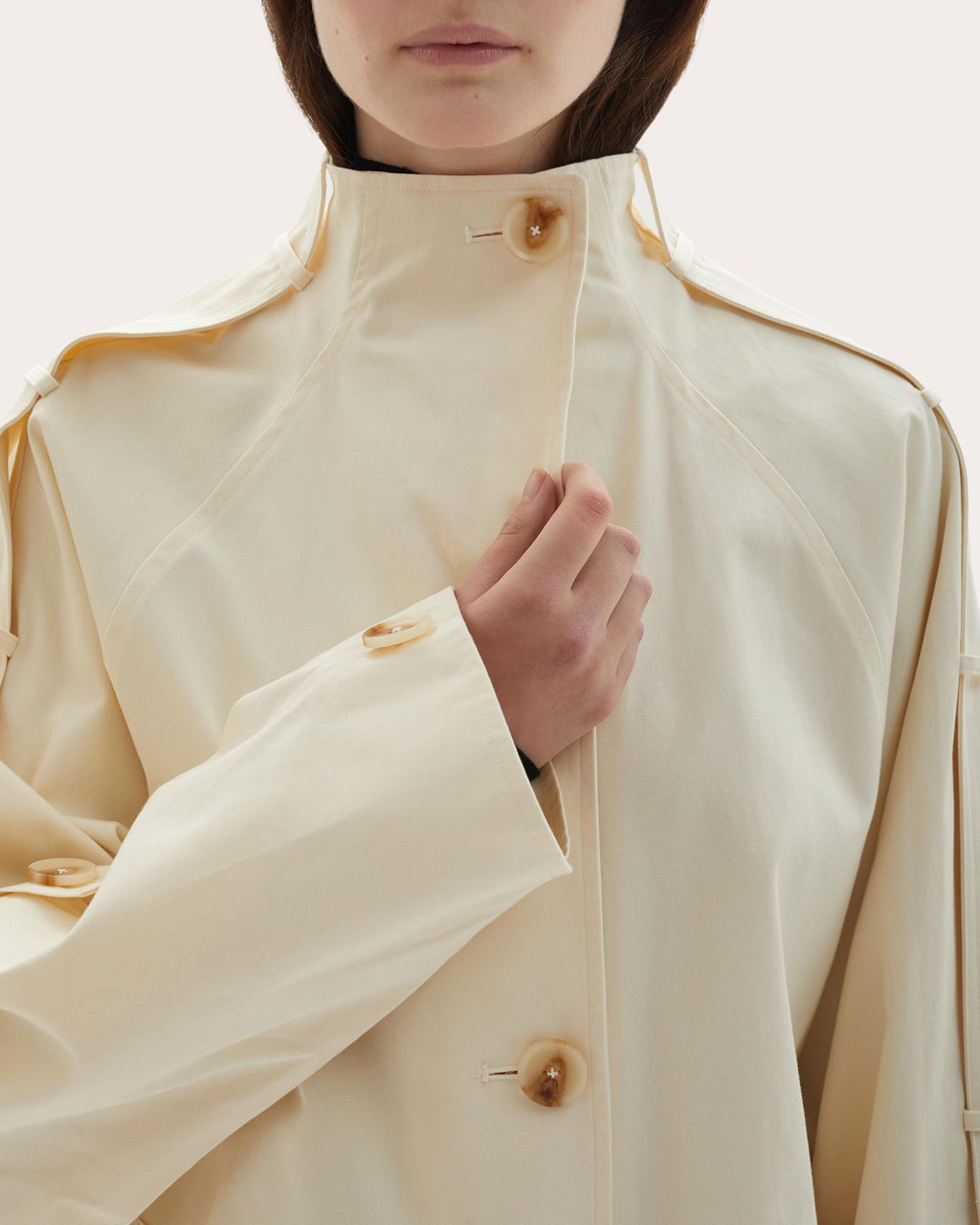 Sara Cotton Oversized Trench Jacket