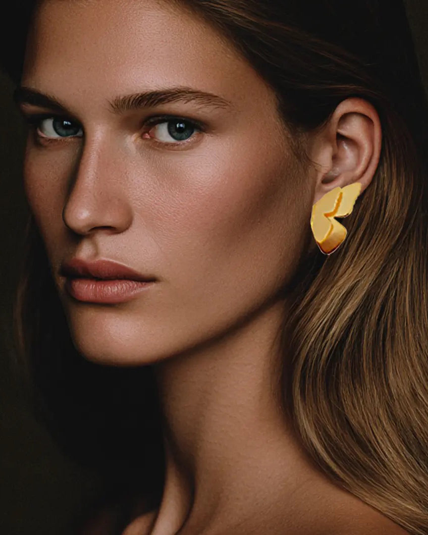 Alma Butterfly Wing Stud Earrings