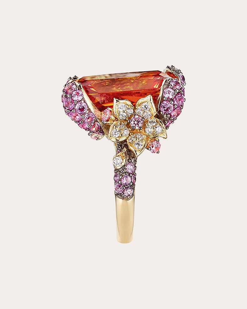 Cinderella 18K Gold and Rhodium Vermeil Lab-Grown Multi-Stone Ring