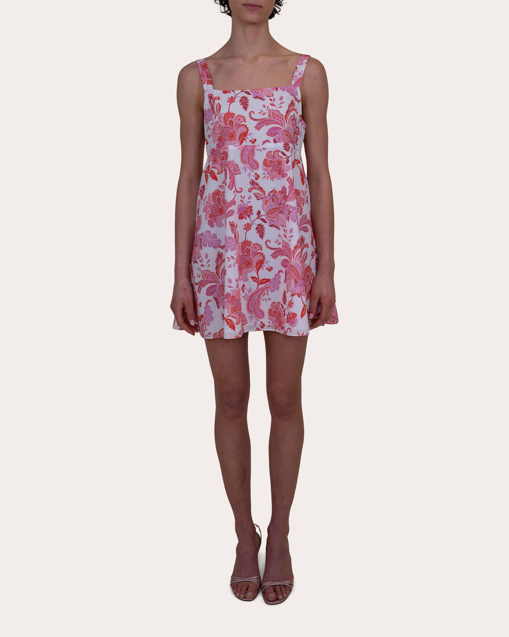 Arden Paisley Cotton Voile Mini Dress