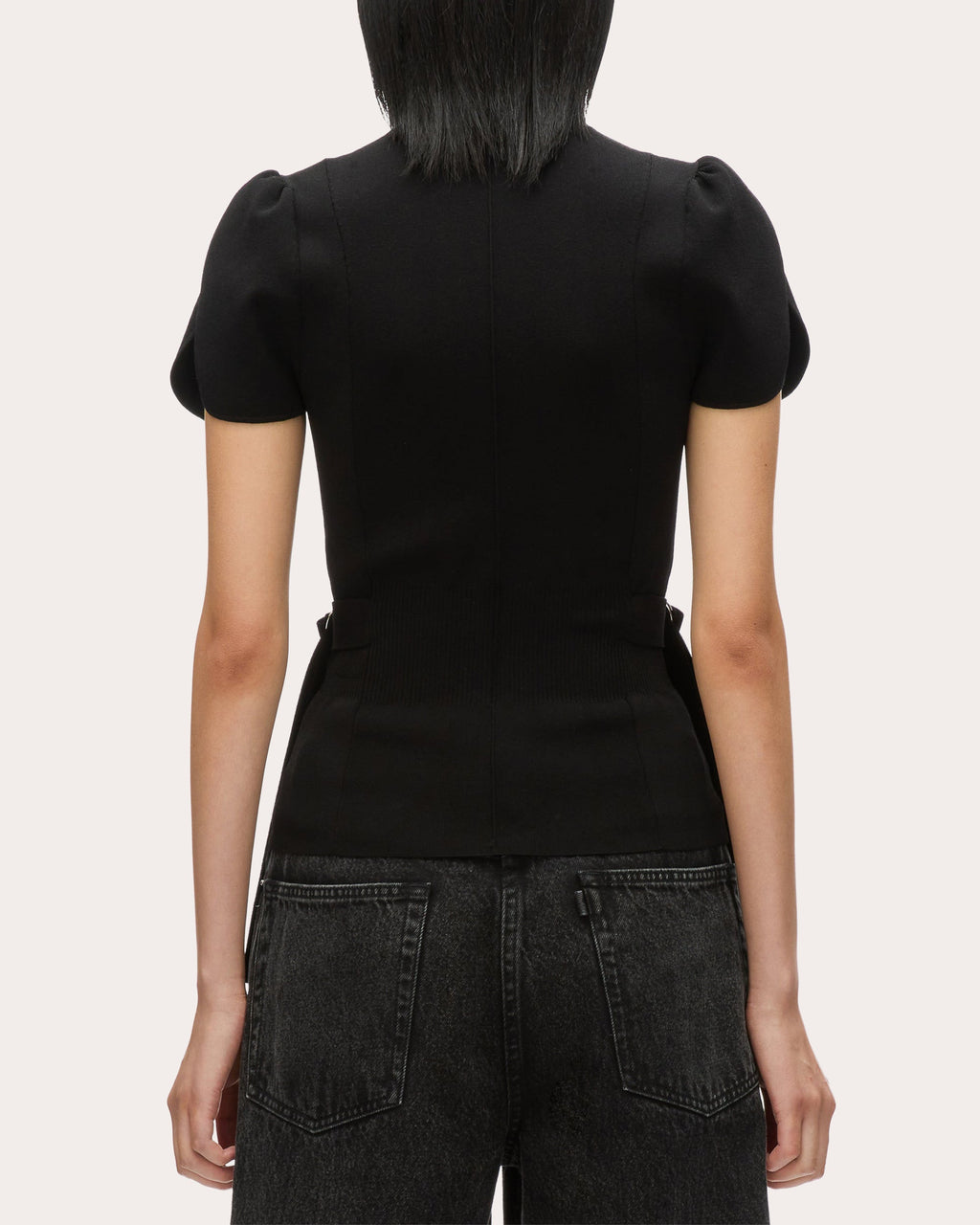 Ribbed Mock Neck Top