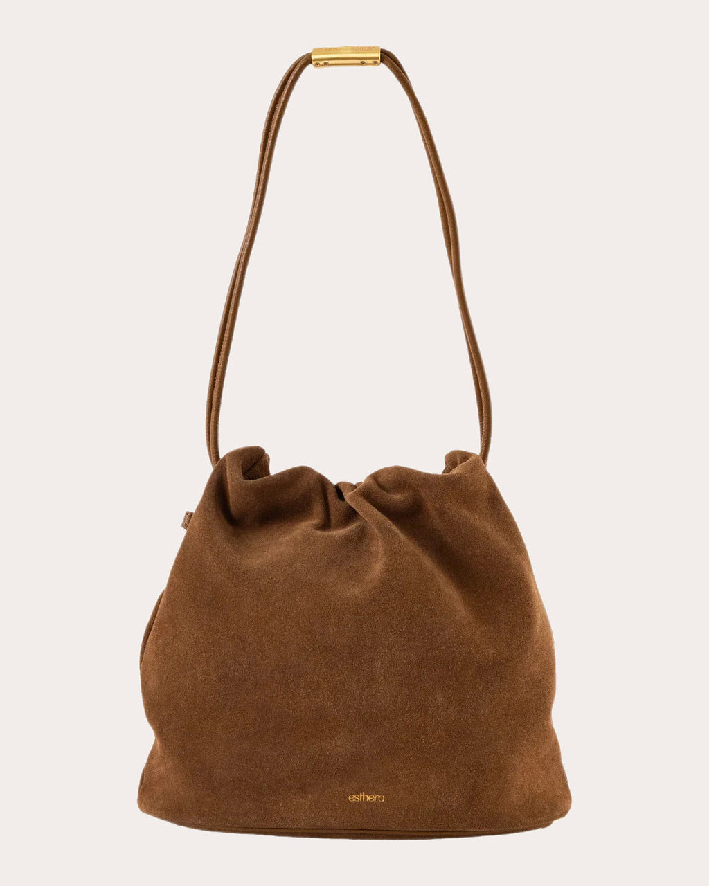 Crab Claw Suede Pouch Bag