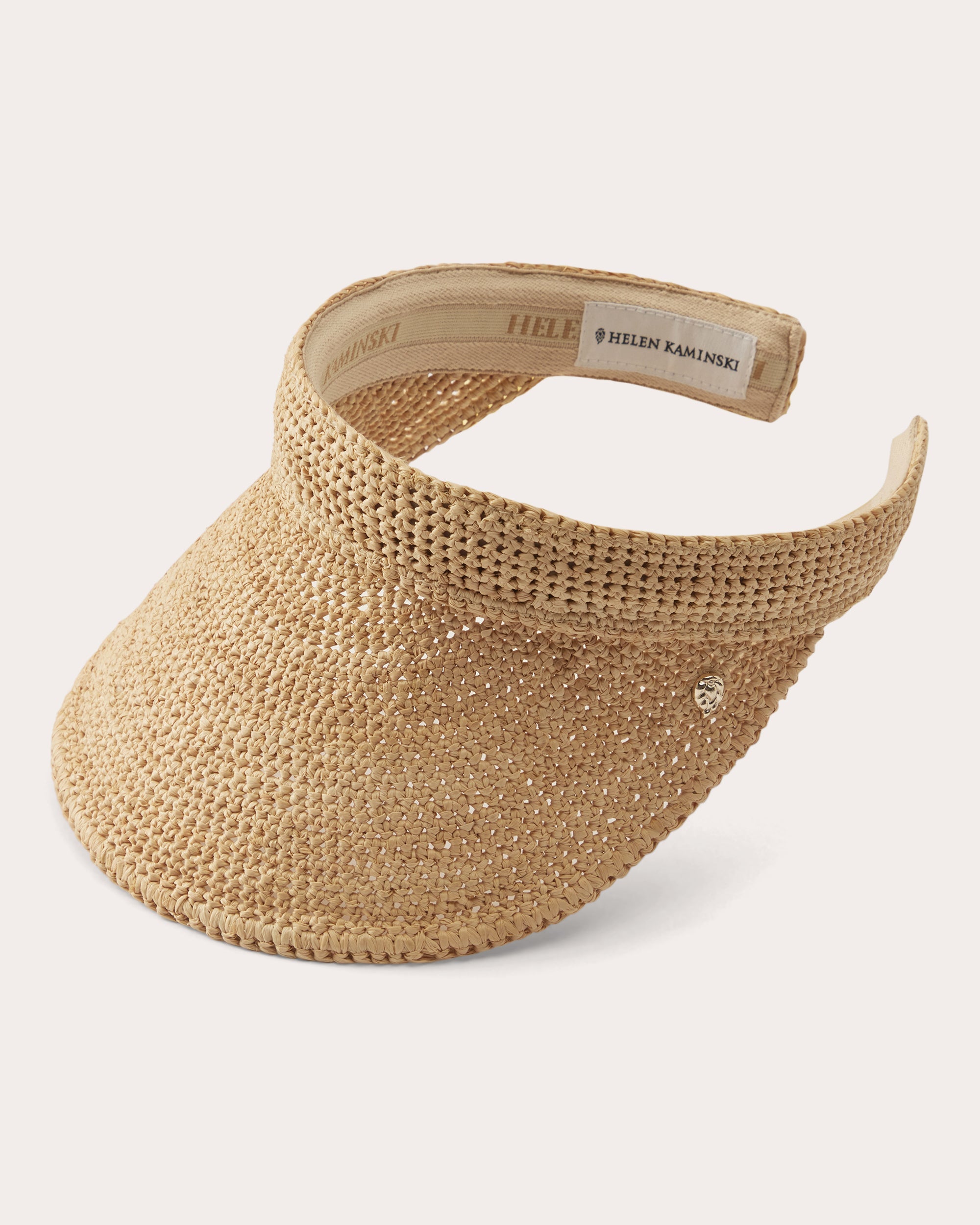 Erin Crocheted Raffia Visor