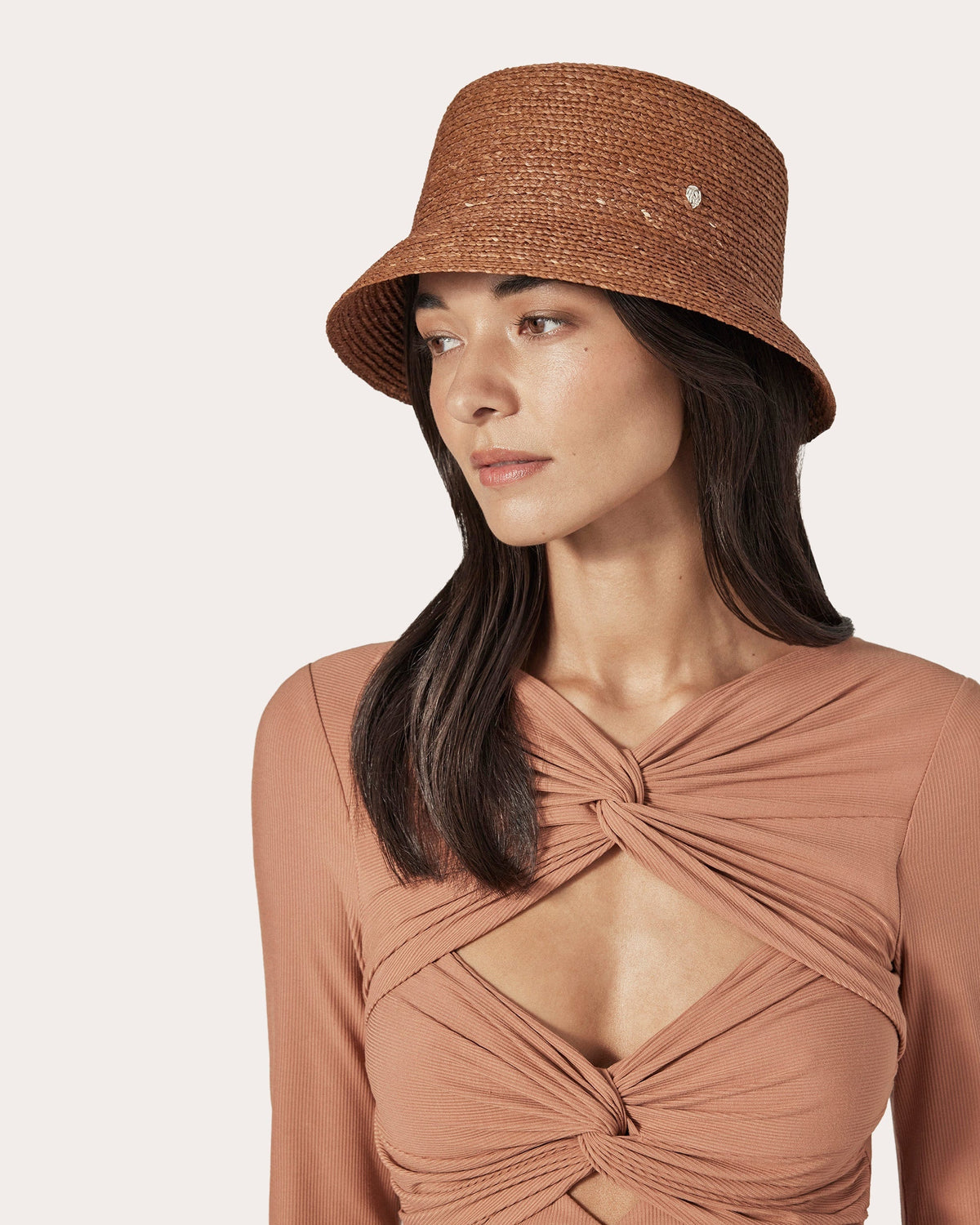 Malia Braided Raffia Bucket Hat