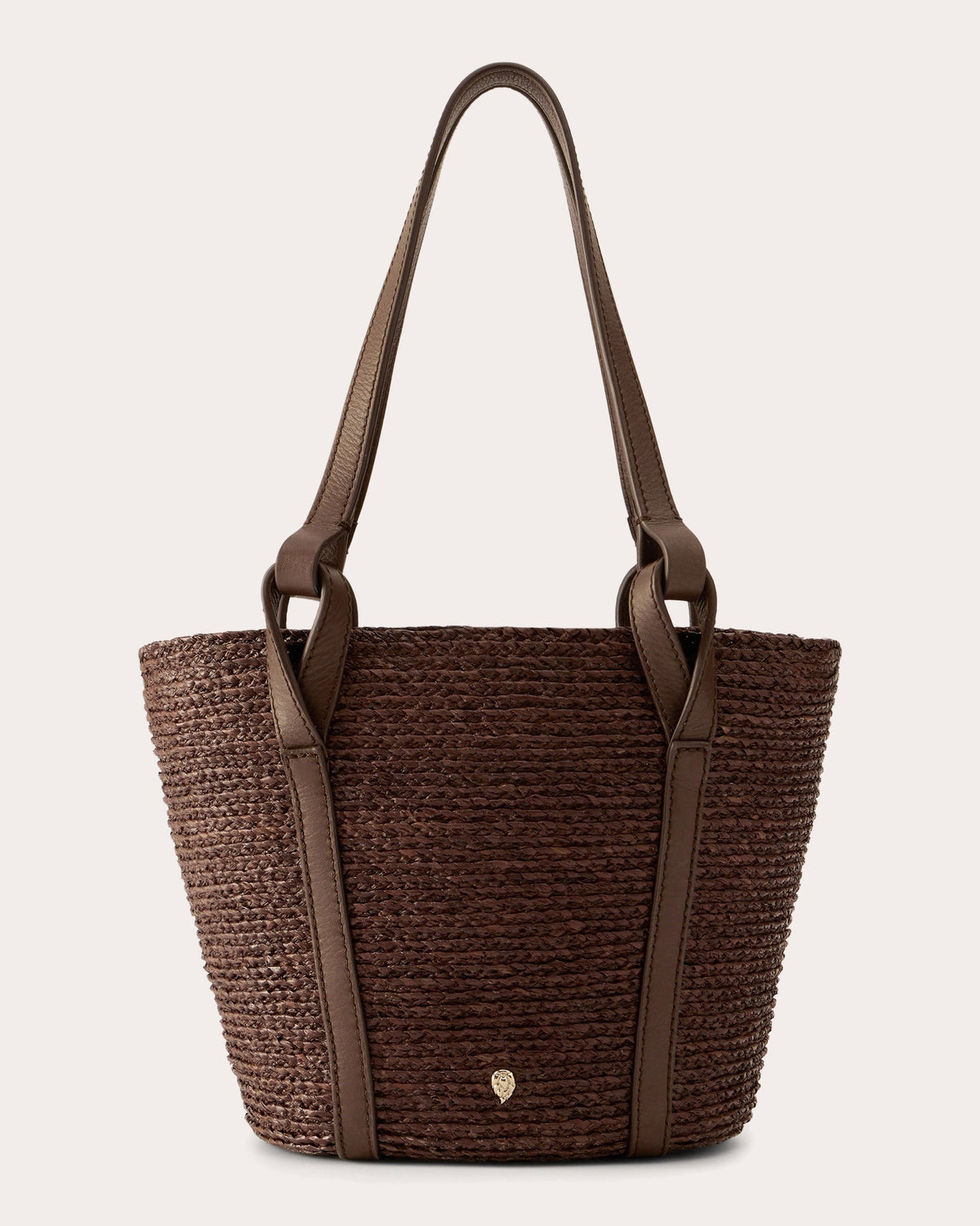 Bisou Braided Raffia and Liberty Print Mini Basket