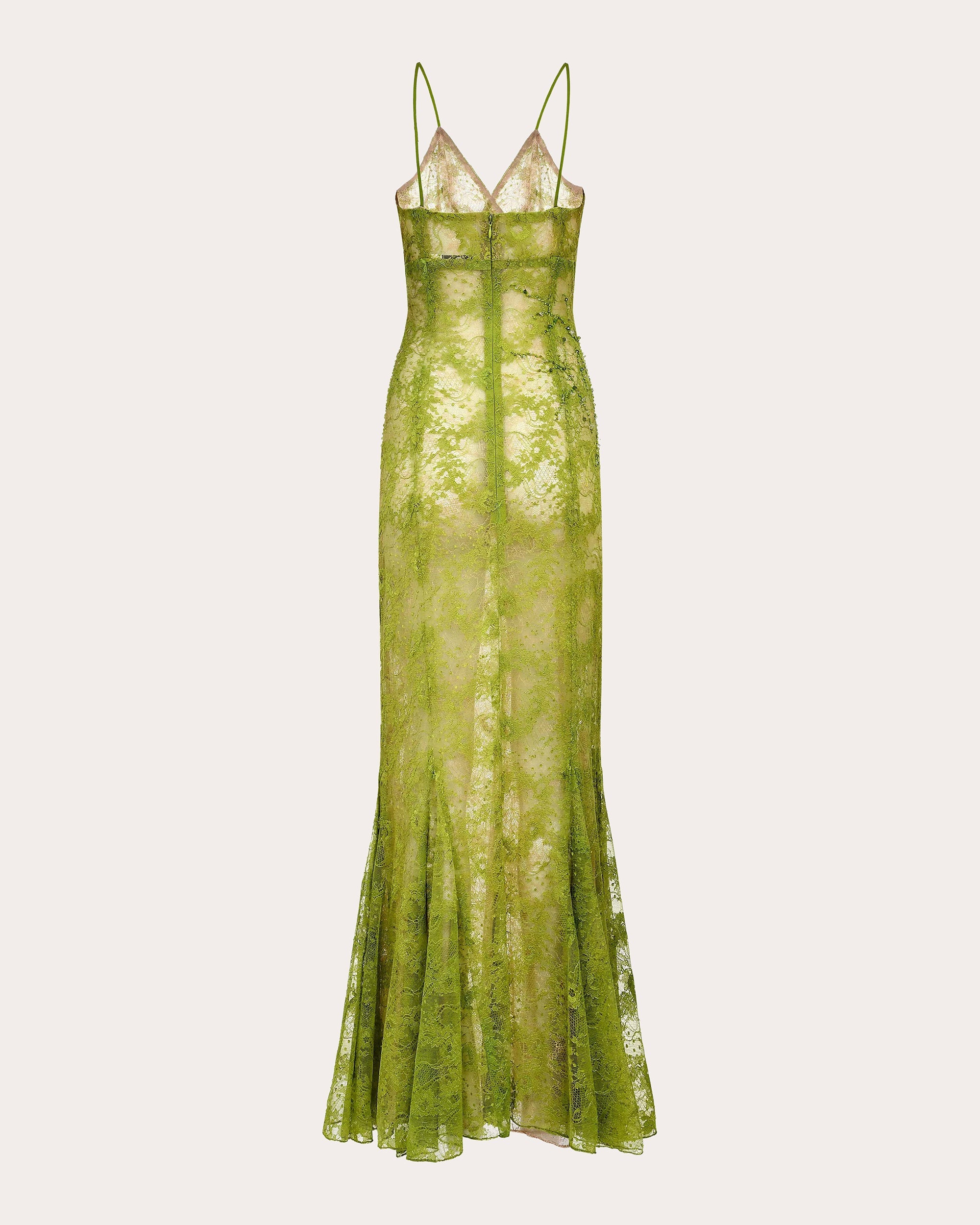 Marino Embroidered-Lace Dress