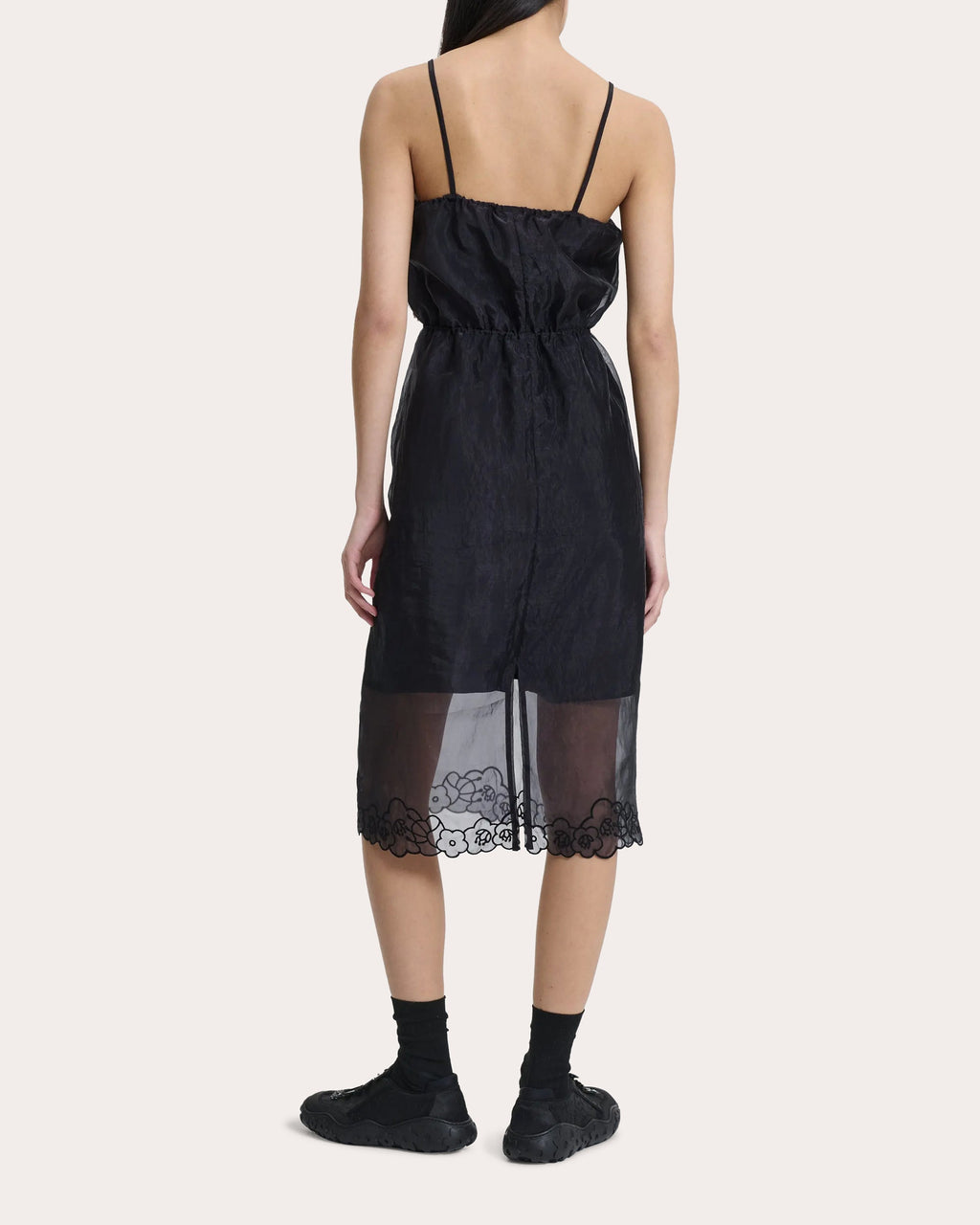 Barr Embroidered Floral Liquid Myrtia Slip Dress