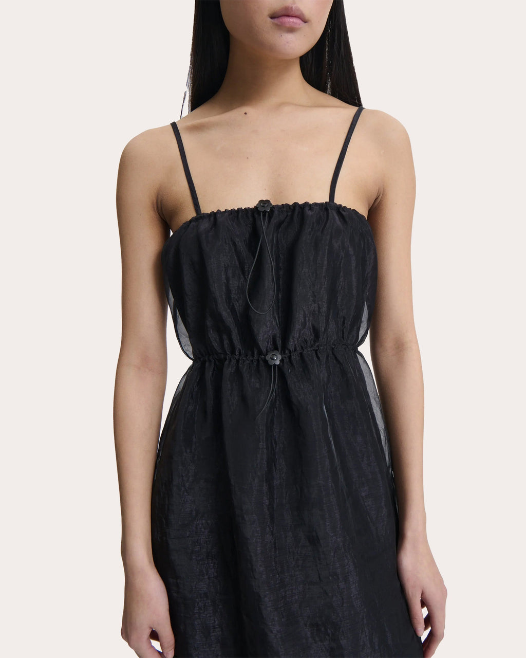 Barr Embroidered Floral Liquid Myrtia Slip Dress