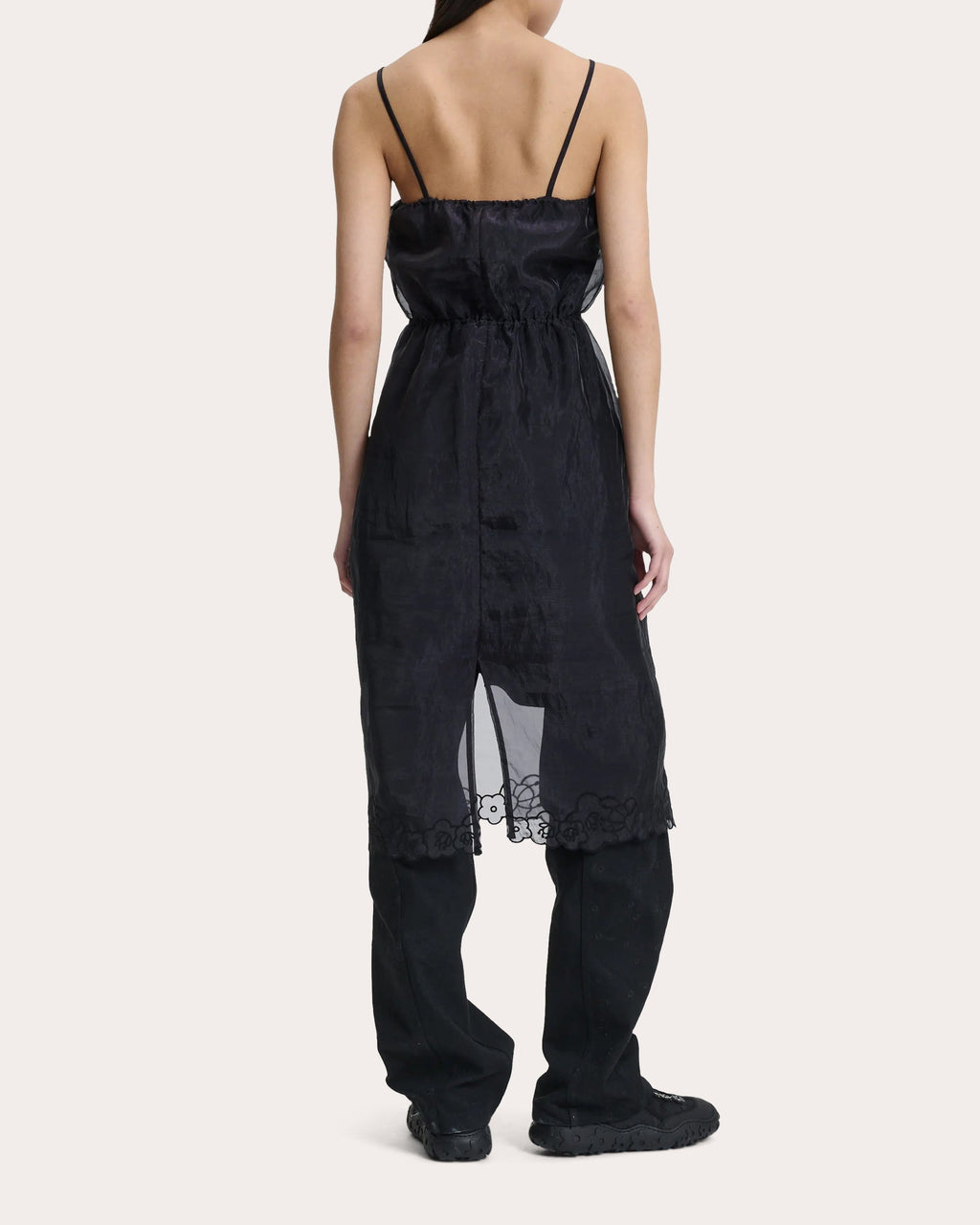Barr Embroidered Floral Liquid Myrtia Slip Dress