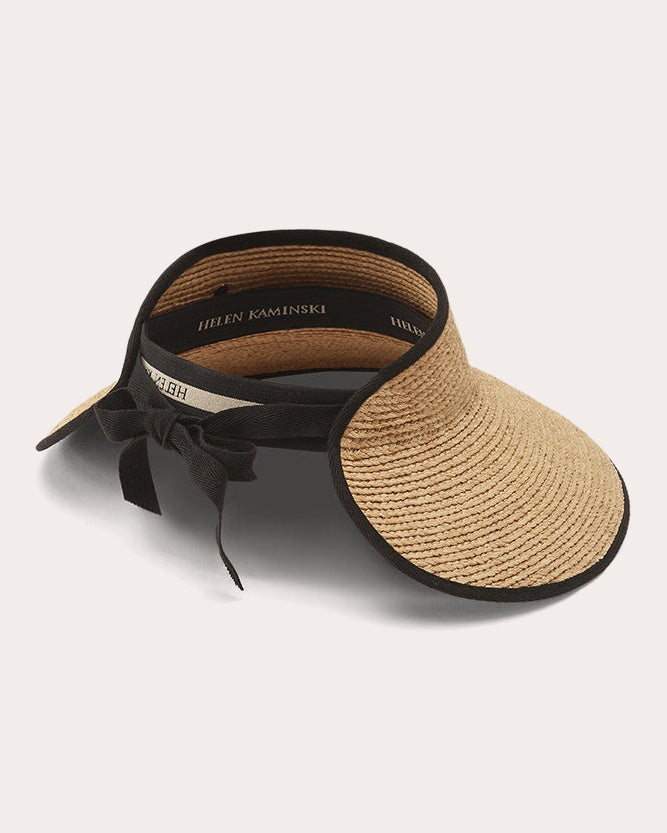 Mita Braided Raffia Visor